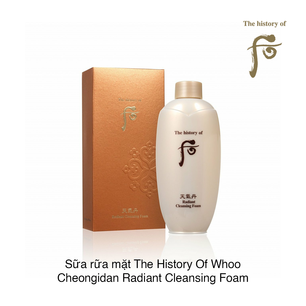 Sữa rửa mặt tái sinh Whoo Cheongidan Radiant Cleansing Foam 200ml