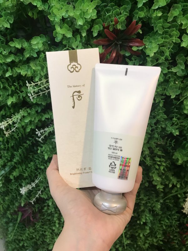 Sữa rửa mặt dưỡng trắng Whoo GJH Seol Brightening Foam Cleanser 180ml