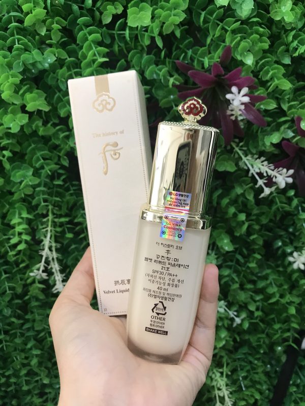 Kem nền mịn lì Whoo GJH Mi Velvet Liquid Foundation 40ml